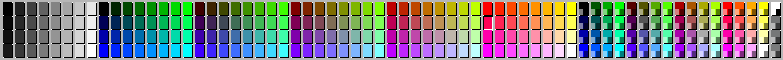 32-bit ARGB Palette with 256 colors and transparency modifiers