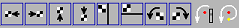 Drawing tools for moving, mirroring and turning part of the symbol