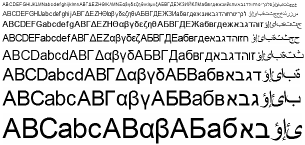 Arial in IconEdit Font Library