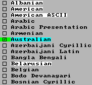 Language selector over 100 languages