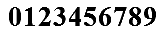Numbers as 2 bit per pixel anti-alias characters