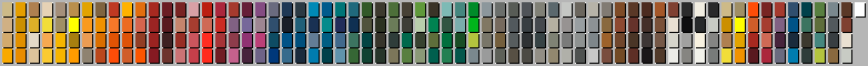 24-bit RGB Palette with 216 RAL Classic K1, K5, K7 colors