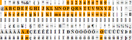 Select characters Individually with the Mouse to make a font